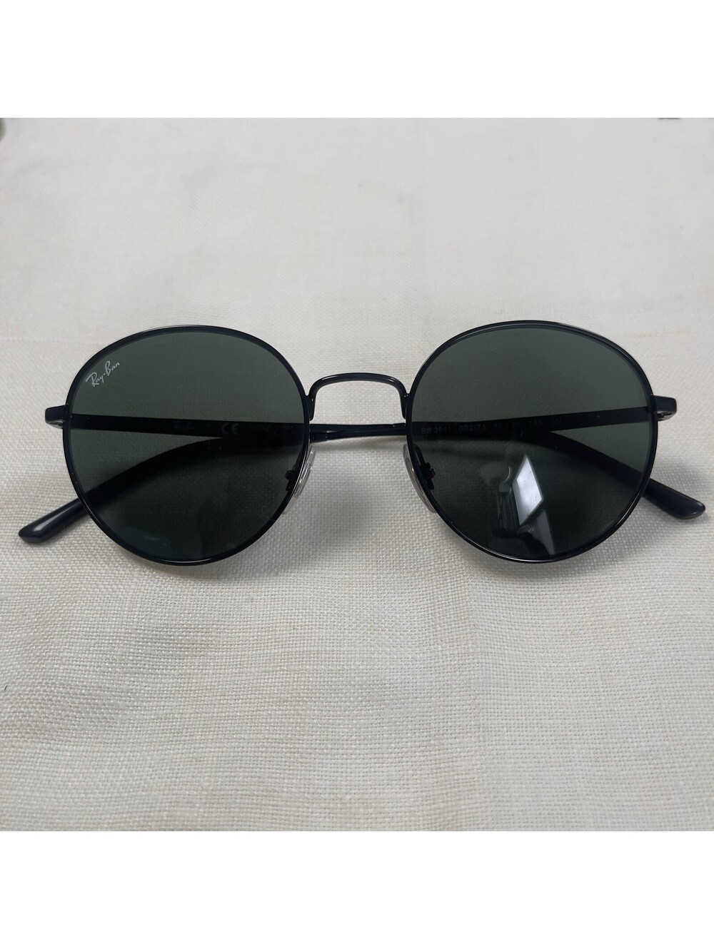 Ray-Ban Sunglasses Shiny Black Metal Tinted RB 3681 002/71